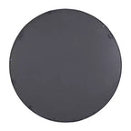 Specchio da parete rotondo nero con cornice a griglia, stile industriale, 91 cm – 1 pannello