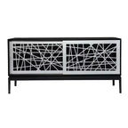 Arminta Contemporary Media Cabinet - Black - SEI
