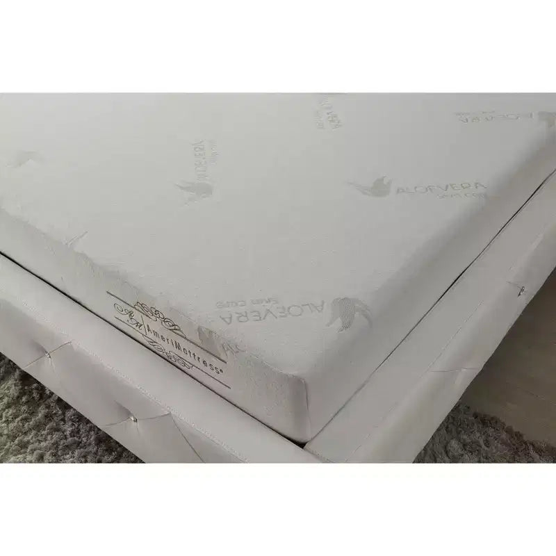 Materasso ibrido in memory foam bianco, singolo/singolo XL, 1 persona