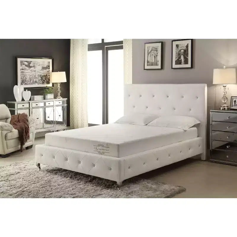 Okak Modern 6/8Inch Extra Firm Support Hybrid Mattress with Memory Foam for Relaxed Sleep,Bed Mattress in a Box