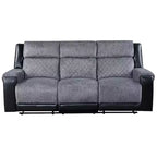 HomeStock U5914 Grey/Black Reclining Sofa
