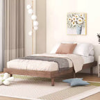 Struttura letto a piattaforma flottante doppia, stile moderno a basso profilo, singolo