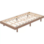 Struttura letto a piattaforma flottante doppia, stile moderno a basso profilo, singolo