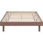 Struttura letto a piattaforma flottante doppia, stile moderno a basso profilo, singolo