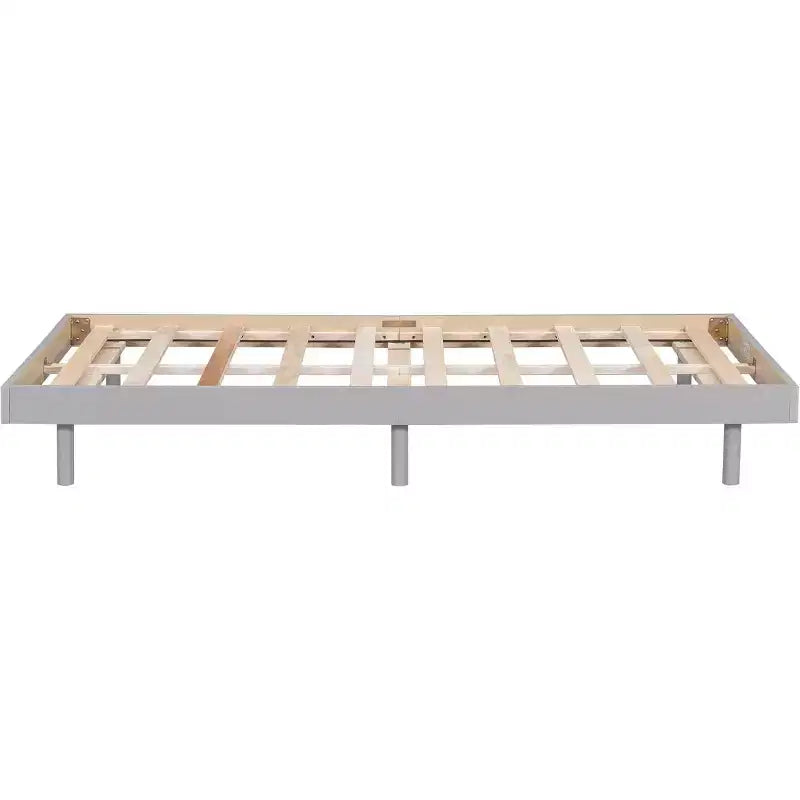 Struttura letto a piattaforma flottante doppia, stile moderno a basso profilo, singolo
