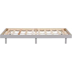 Struttura letto a piattaforma flottante doppia, stile moderno a basso profilo, singolo