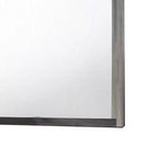 Specchio da parete a doppio tono grigio, 96,5 cm x 127 cm, con cornice in legno