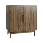 Credenza a 2 ante marrone con ripiano regolabile