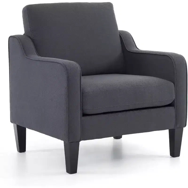 Poltrona di design Mid-Century Modern, imbottita, a una seduta – Beige / Arancio Bruciato / Verde Scuro / Grigio / Blu Marino / Giallo