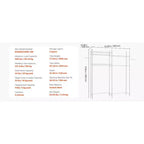 Scaffale a 4 ripiani, regolabile, da posizionare sopra lavatrice e asciugatrice, con asta appendiabiti e ganci, di colore bianco, unità singola