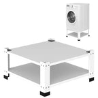 Base lavatrice/asciugatrice bianca da 2 pezzi con ripiano portaoggetti