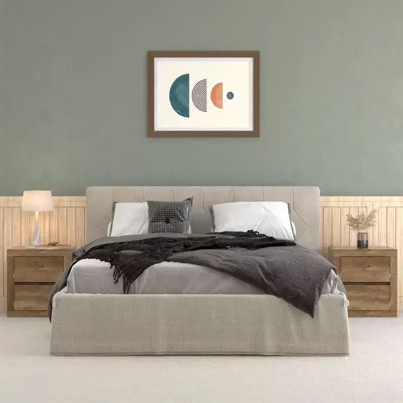 Galano Comodino Moderno Alto a 2 Cassetti 48 L 41,4 P 51,6 A