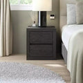 Galano Modern Tall 2-Drawer Nightstand 18.9 W  16.3 D  20.3 H
