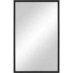 Uttermost Vega Matte Black 24 x 38 Rectangular Wall Mirror