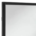 Specchio da parete rettangolare nero opaco, 24" x 38", singolo