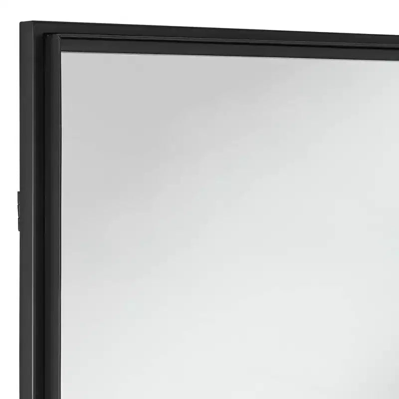 Specchio da parete rettangolare nero opaco, 24" x 38", singolo