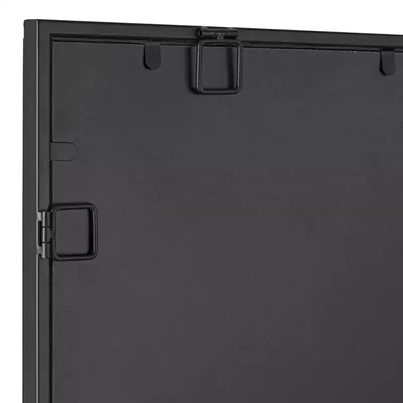Specchio da parete rettangolare nero opaco, 24" x 38", singolo