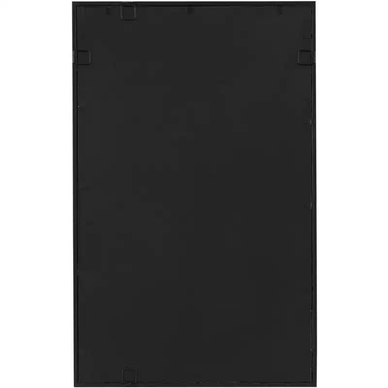 Specchio da parete rettangolare nero opaco, 24" x 38", singolo