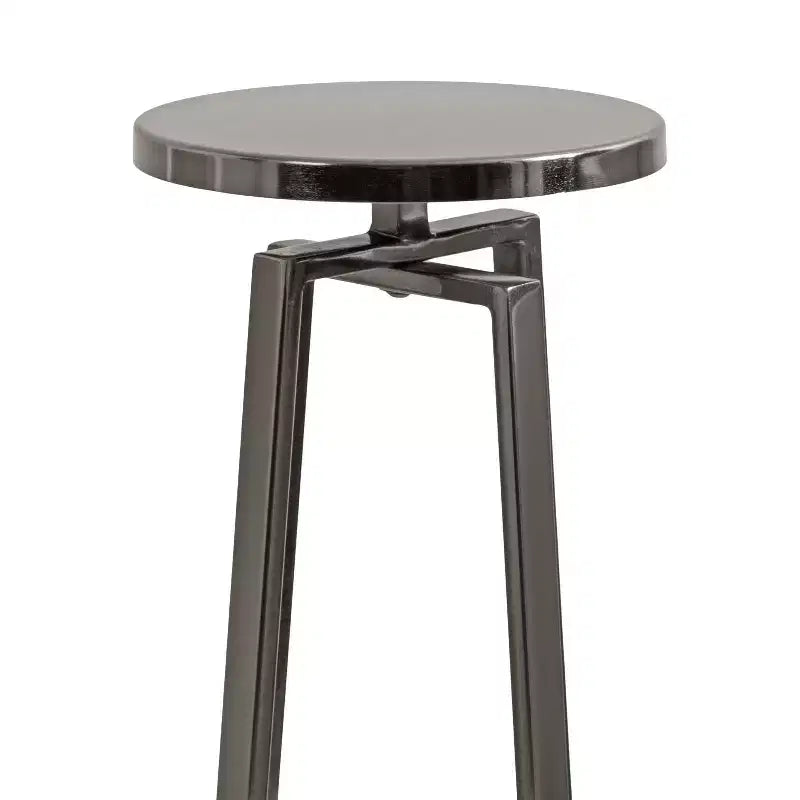 Tavolino Piedistallo in Metallo e Marmo – Oro / Grigio-Argento / Peltro / Argento / Bianco-Oro / Bianco-Peltro