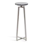 Tavolino Piedistallo in Metallo e Marmo – Oro / Grigio-Argento / Peltro / Argento / Bianco-Oro / Bianco-Peltro