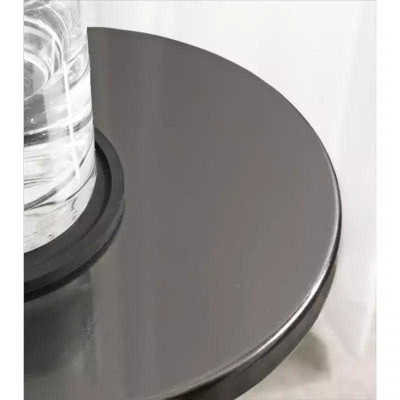 Tavolino Piedistallo in Metallo e Marmo – Oro / Grigio-Argento / Peltro / Argento / Bianco-Oro / Bianco-Peltro