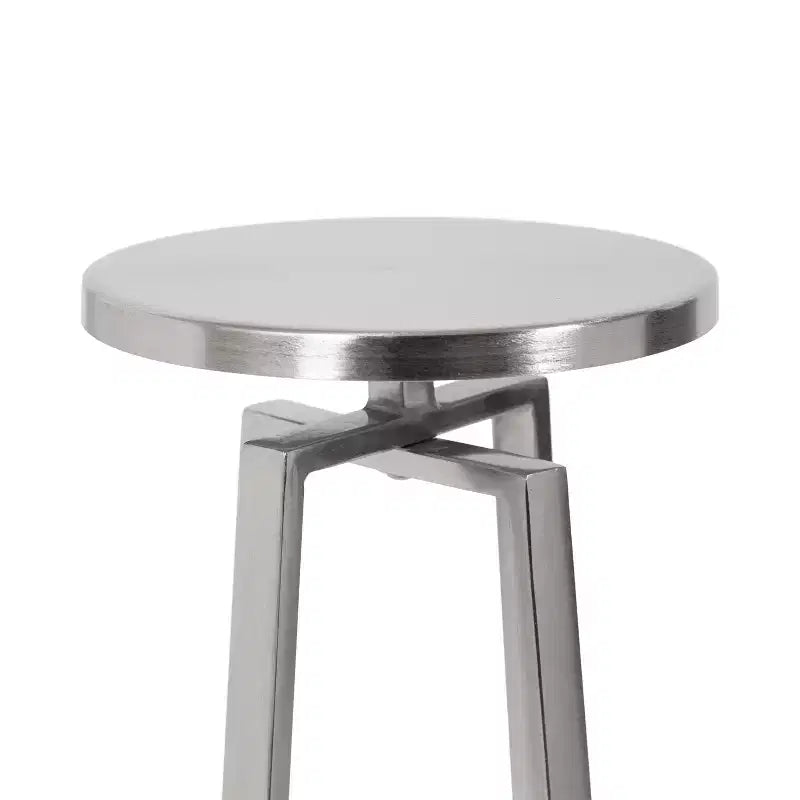 Tavolino Piedistallo in Metallo e Marmo – Oro / Grigio-Argento / Peltro / Argento / Bianco-Oro / Bianco-Peltro