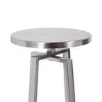 Tavolino Piedistallo in Metallo e Marmo – Oro / Grigio-Argento / Peltro / Argento / Bianco-Oro / Bianco-Peltro