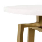 Tavolino Piedistallo in Metallo e Marmo – Oro / Grigio-Argento / Peltro / Argento / Bianco-Oro / Bianco-Peltro