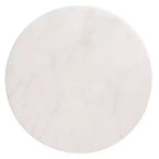 Tavolino Piedistallo in Metallo e Marmo – Oro / Grigio-Argento / Peltro / Argento / Bianco-Oro / Bianco-Peltro