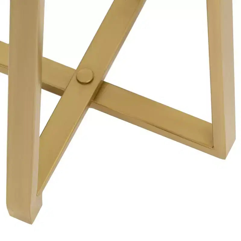 Tavolino Piedistallo in Metallo e Marmo – Oro / Grigio-Argento / Peltro / Argento / Bianco-Oro / Bianco-Peltro